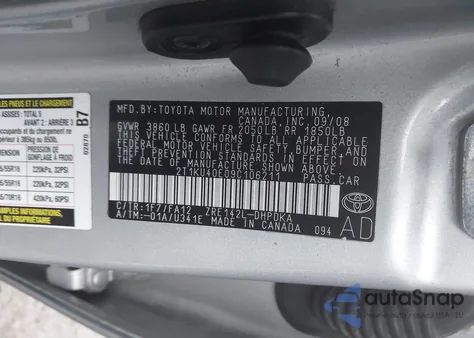 2009 Toyota Matrix from USA, damaged, VIN 2T1KU40E09C106211